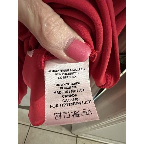 Sympli Pink Nu Trapeze Shift Dress Sz 16 Jersey Knit Made In Canada - Picture 3 of 6